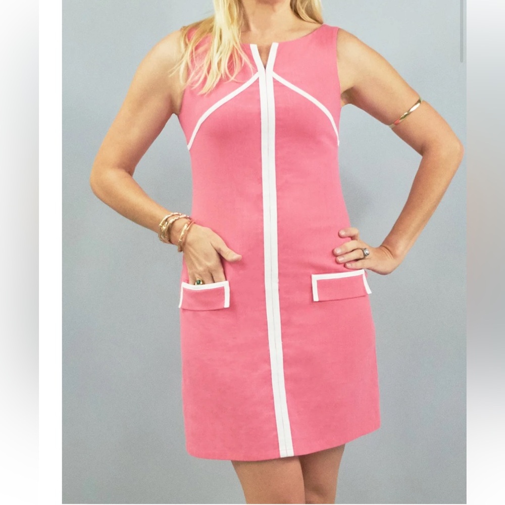 CK Bradley Coral White Dress XS